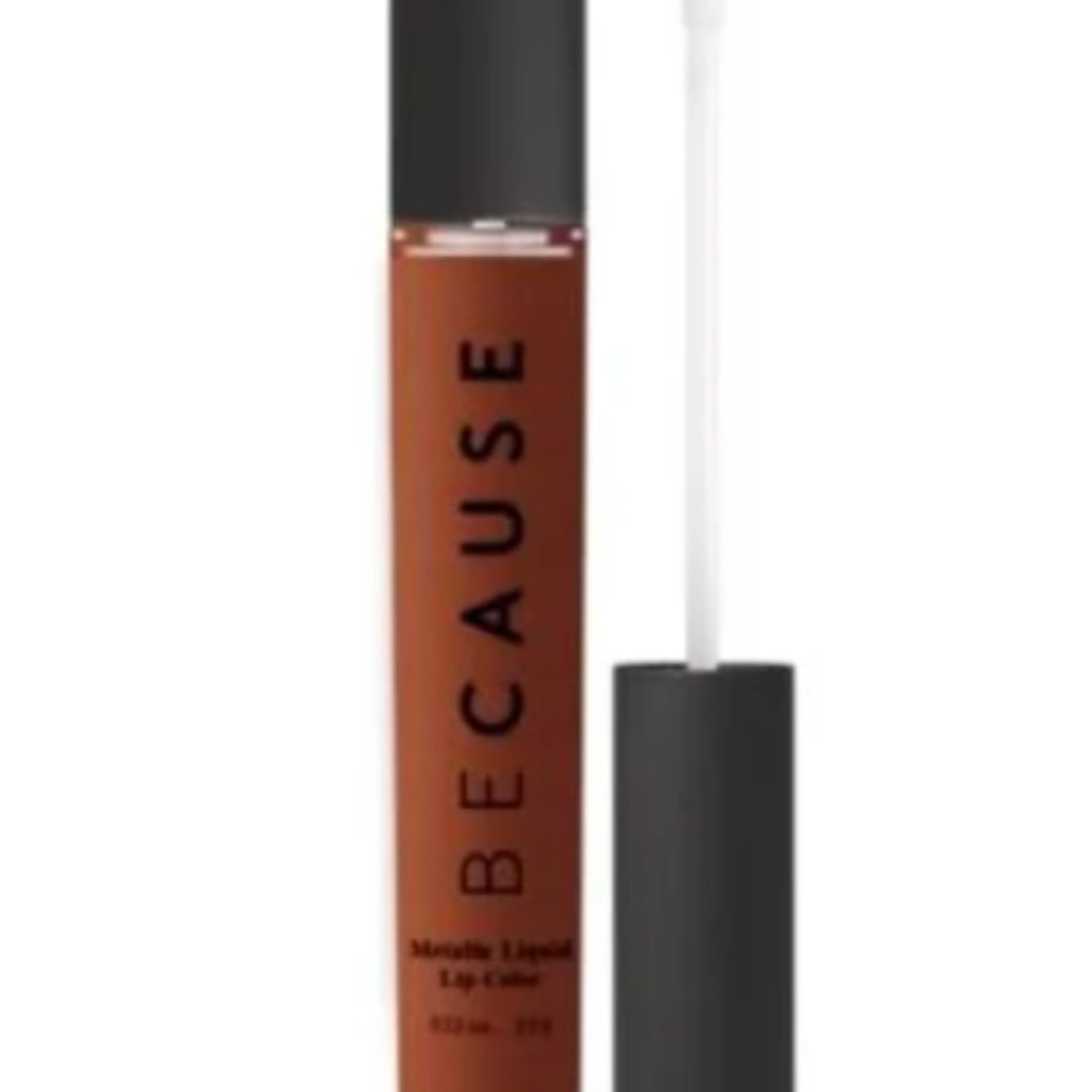 Because Cosmetics Metallic Liquid Lip Color - Caramel Crush